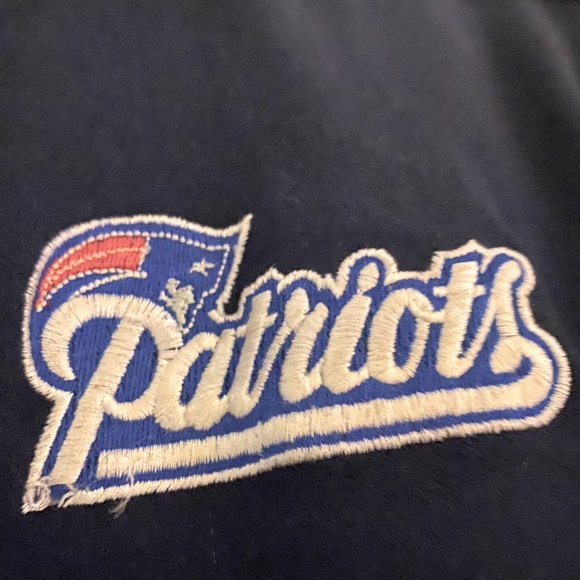 Authentic New England Patriots Wool Snap Front Letterman Jacket Youth - Picture 4 of 13